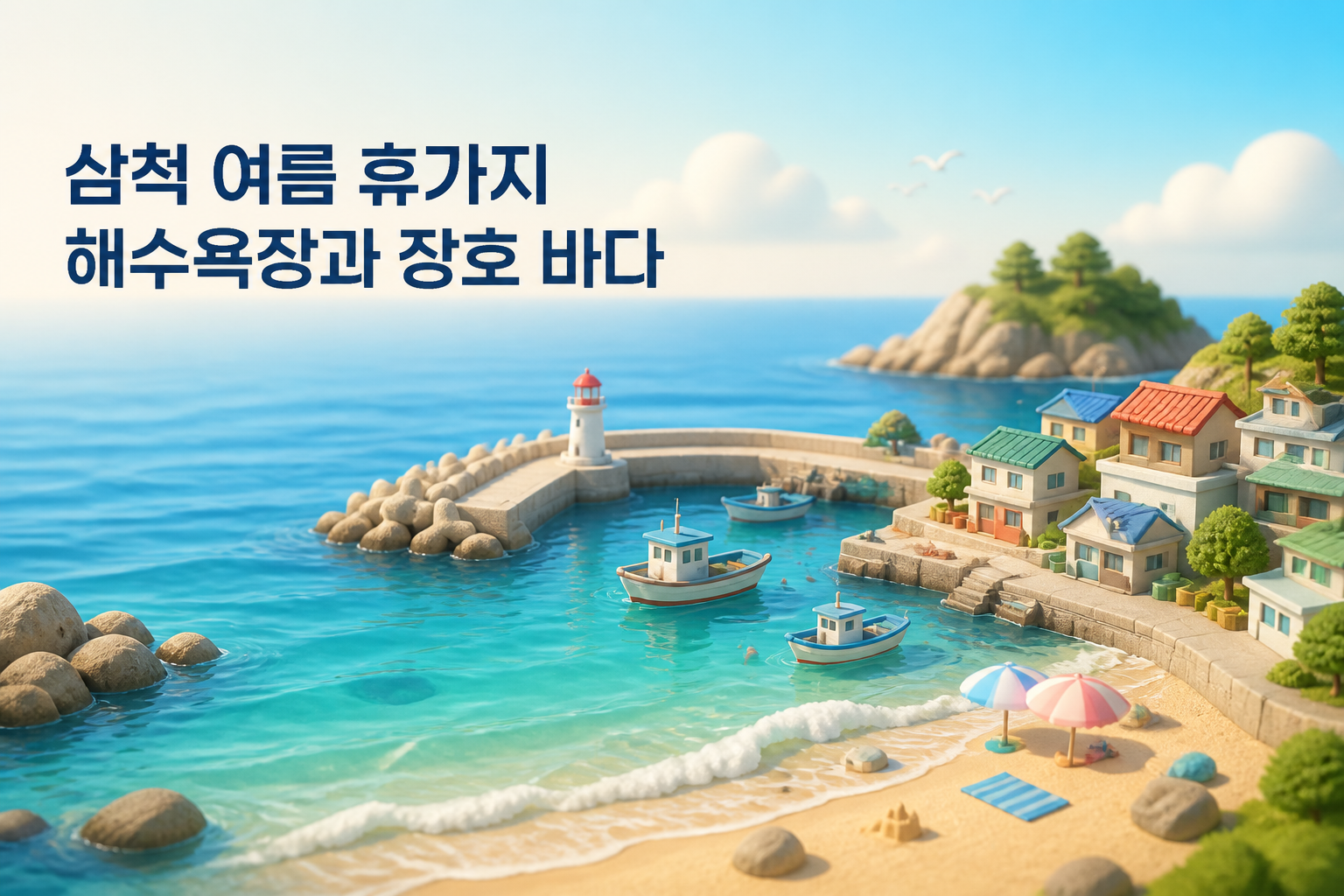 삼척 여름 휴가지 해수욕장과 장호 바다