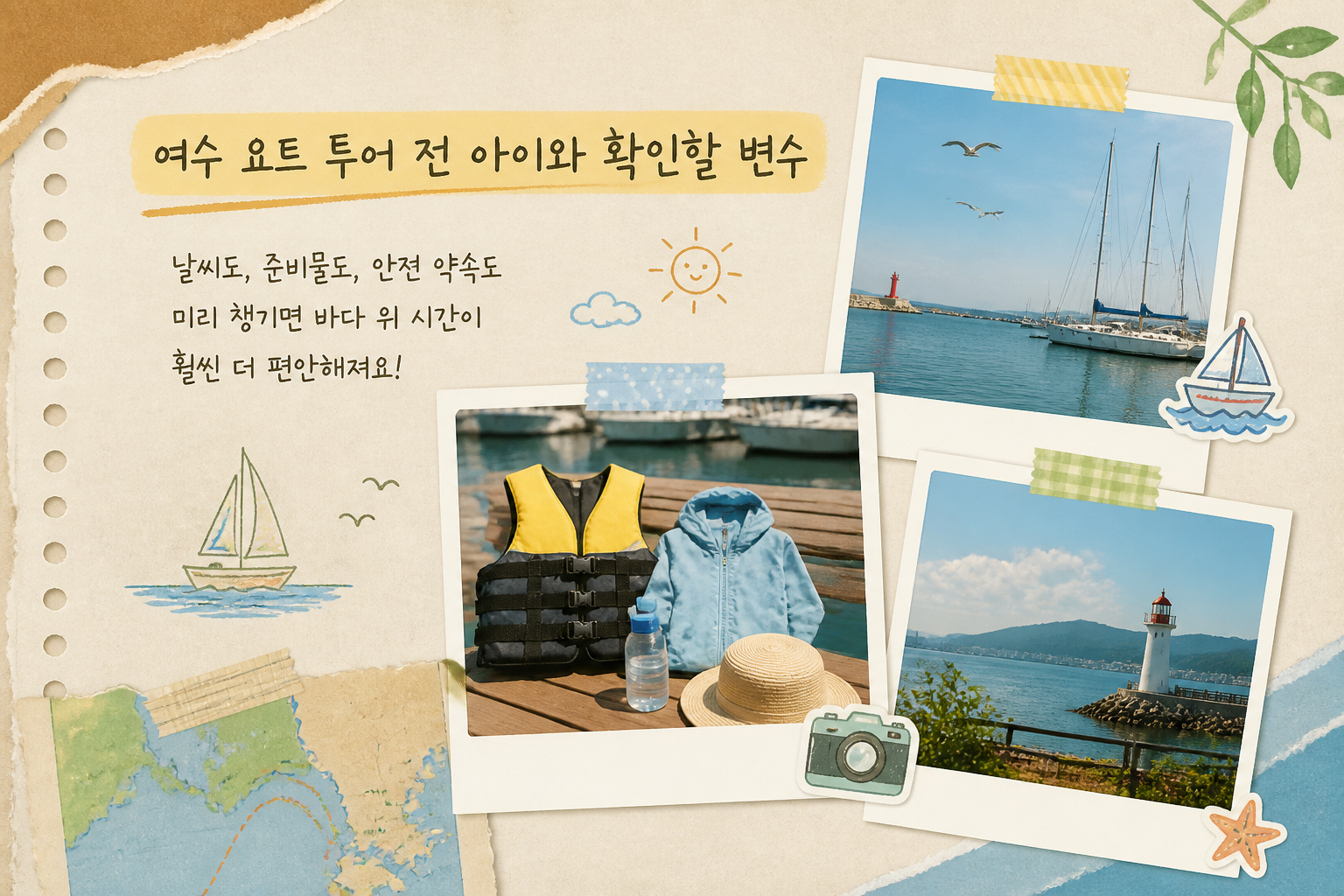 여수 요트 투어 전 아이와 확인할 변수