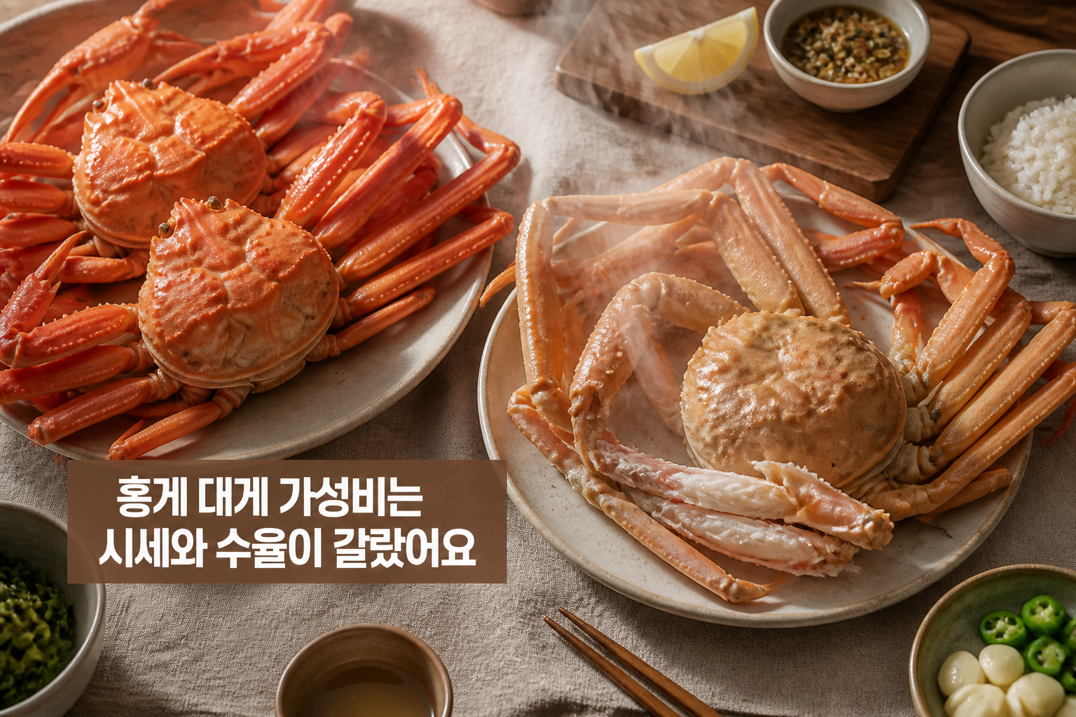 홍게 대게 가성비는 시세와 수율이 갈랐어요