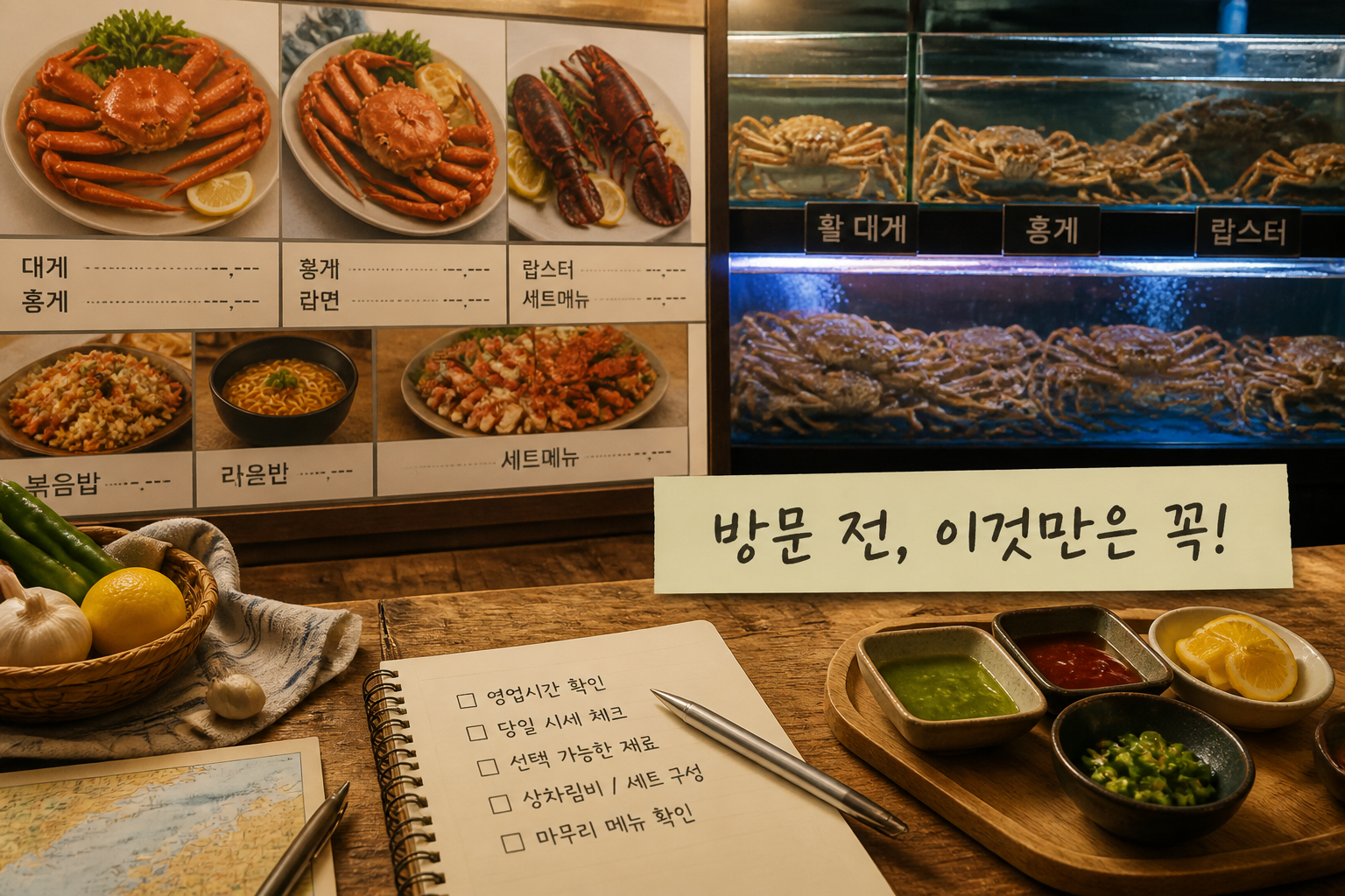 속초 홍게 대게 맛집 방문 전 확인할 점