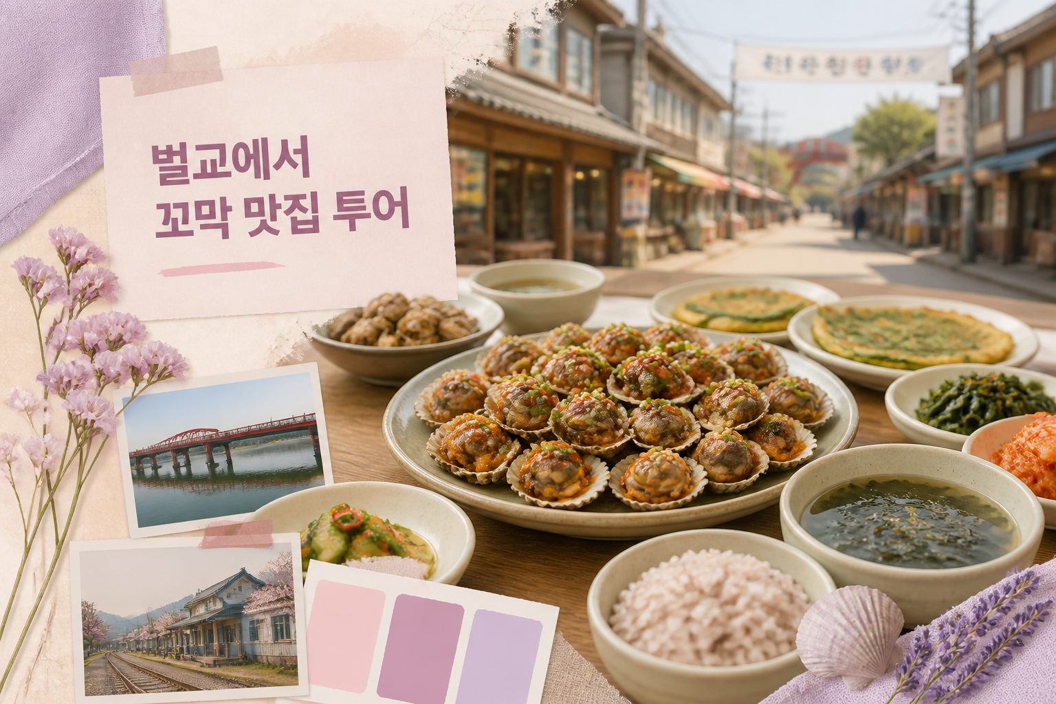 벌교 꼬막거리와 알찬 여행 코스 짜기